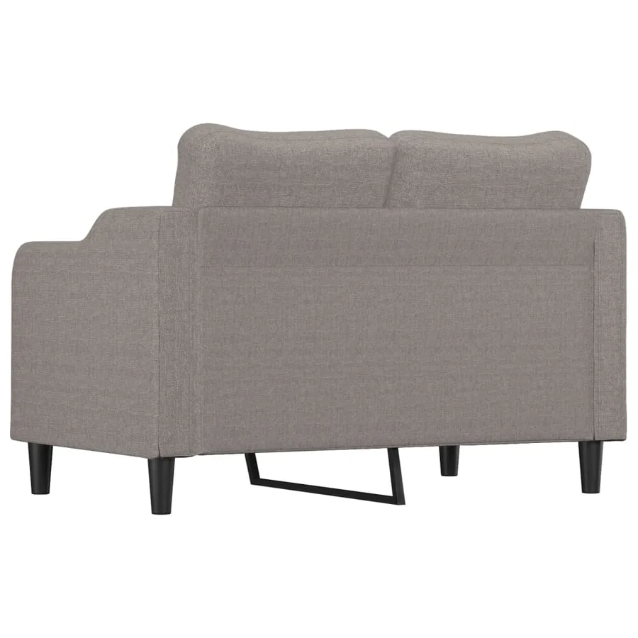 Canapé à 2 places Taupe 120 cm Tissu - 5