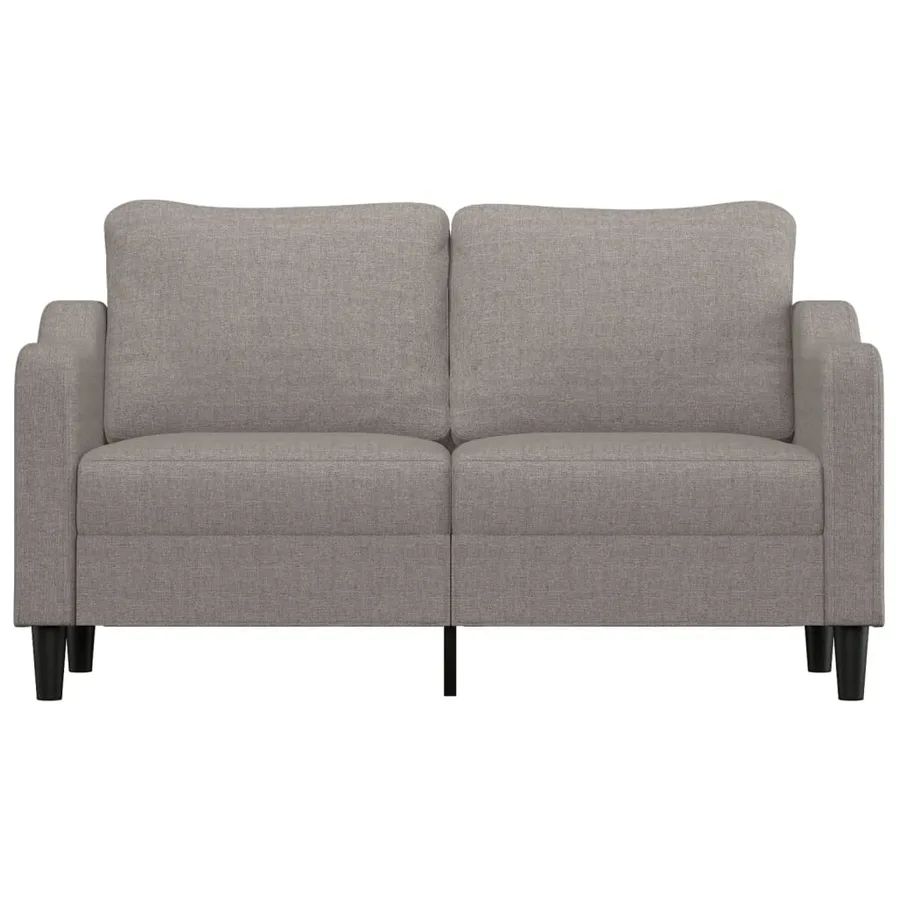 Canapé à 2 places Taupe 140 cm Tissu - 3