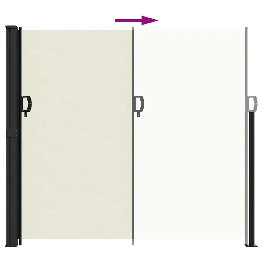 Auvent latéral rétractable crème 180x300 cm - 5