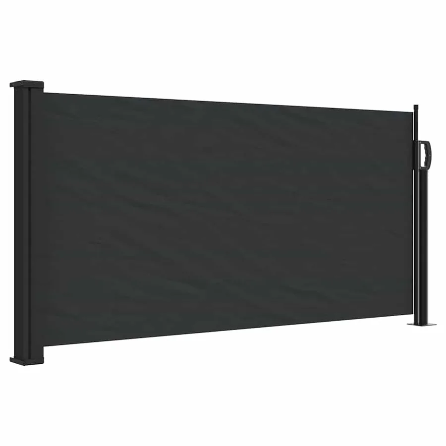 Auvent latéral rétractable noir 100x300 cm - 2