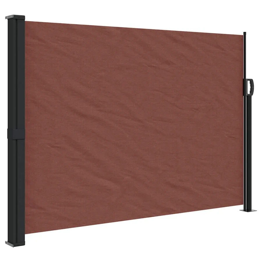 Auvent latéral rétractable marron 140x500 cm - 2
