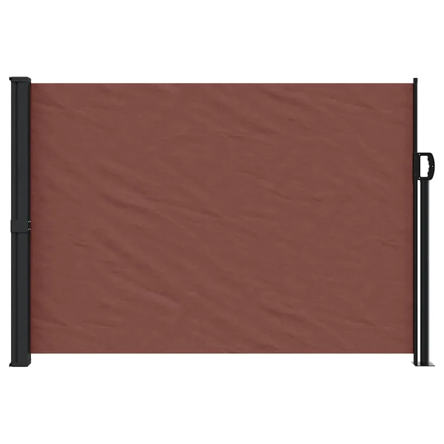 Auvent latéral rétractable marron 140x500 cm - 3