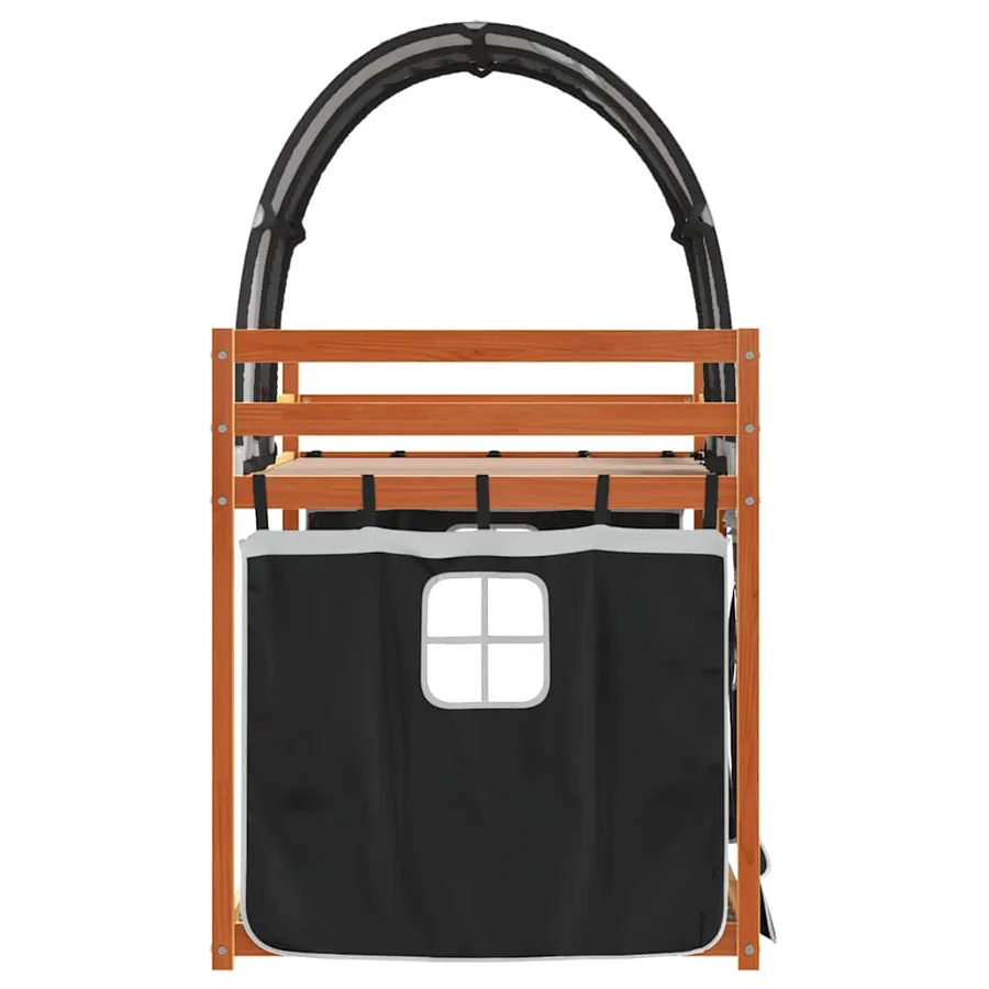 Lit superposé sans matelas 80x200 cm bois de pin massif - 6