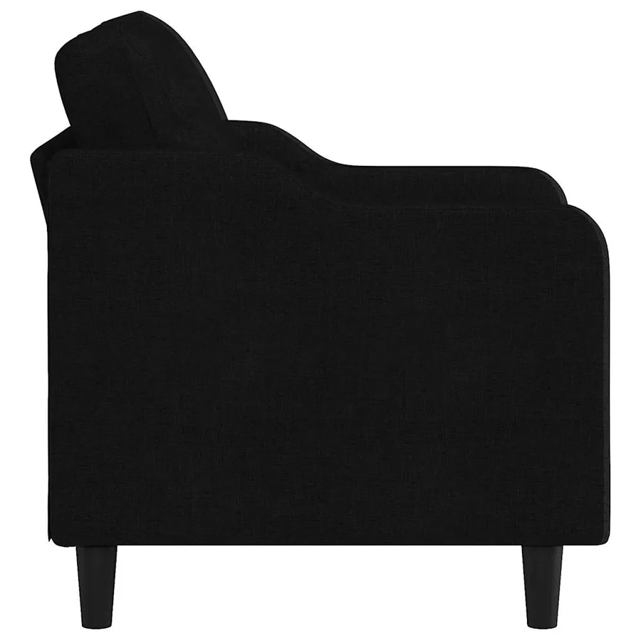 Fauteuil Noir 60 cm Tissu - 4