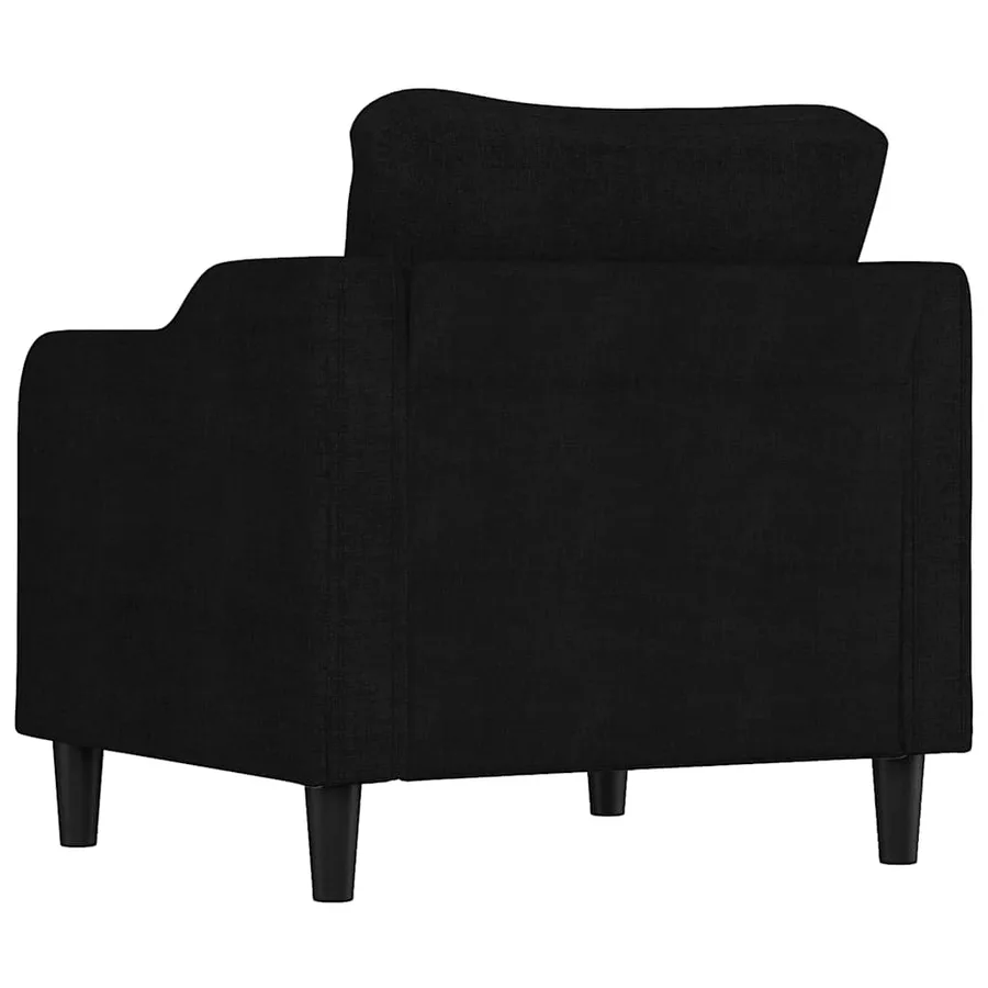 Fauteuil Noir 60 cm Tissu - 5
