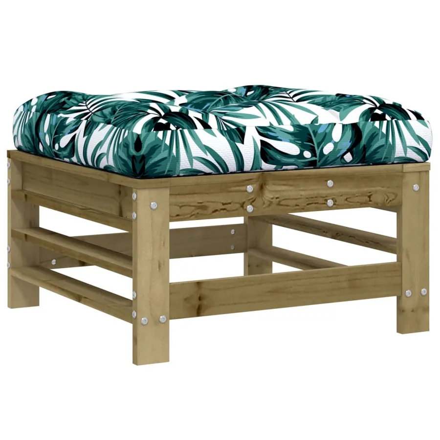 Salon de jardin 7 pcs avec coussins bois de pin imprégné - 6