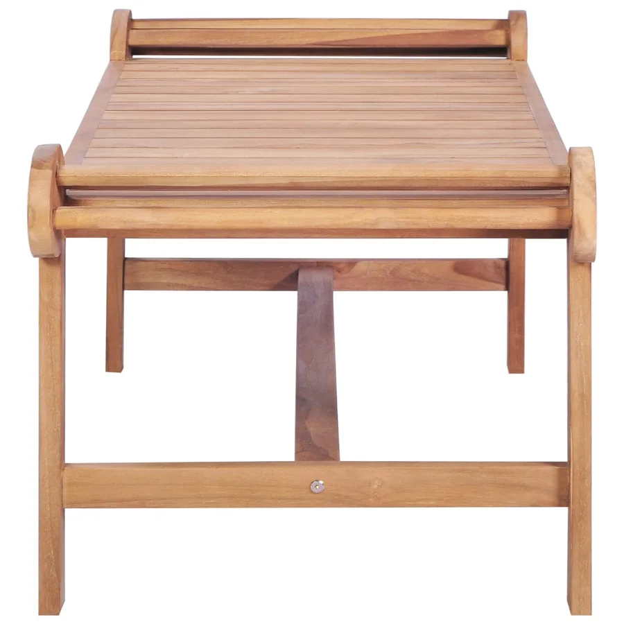 Table basse 100x50x45 cm Teck solide - 3