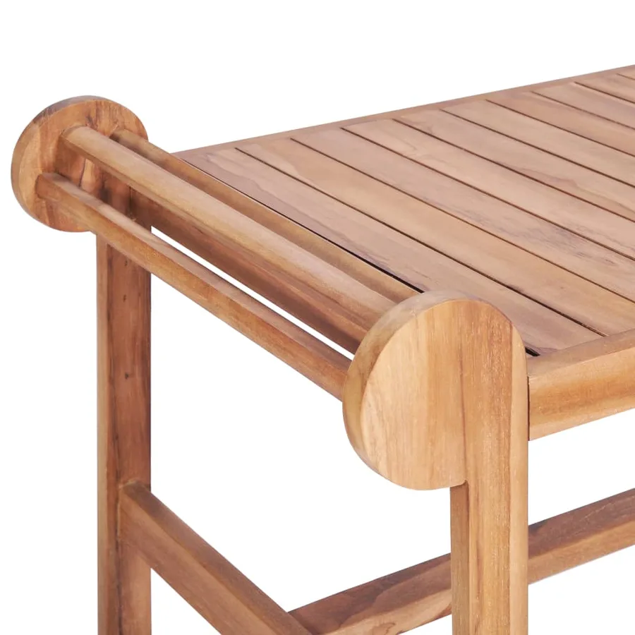 Table basse 100x50x45 cm Teck solide - 5