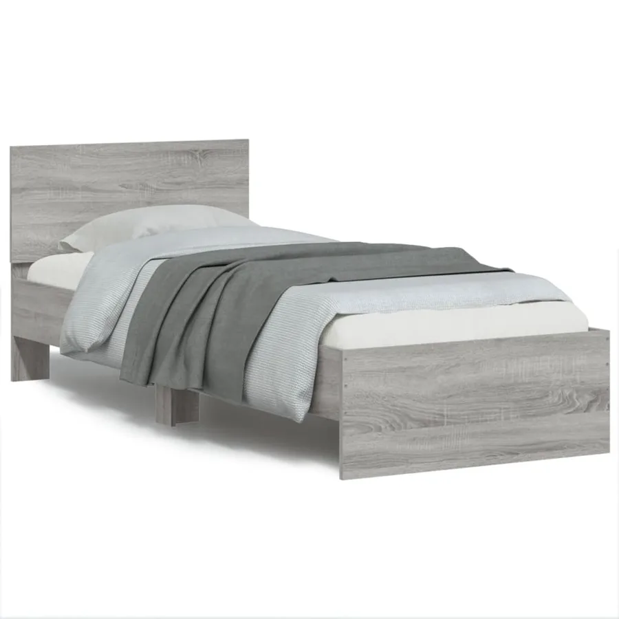 Cadre de lit sans matelas avec tête de lit 90x190 cm - 2