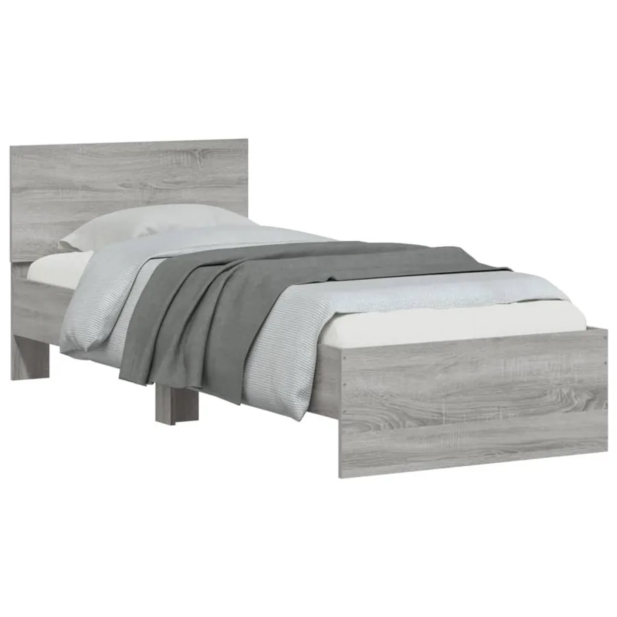 Cadre de lit sans matelas avec tête de lit 90x190 cm - 4