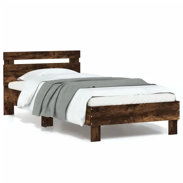 Cadre de lit sans matelas avec lumières LED 90x200 cm