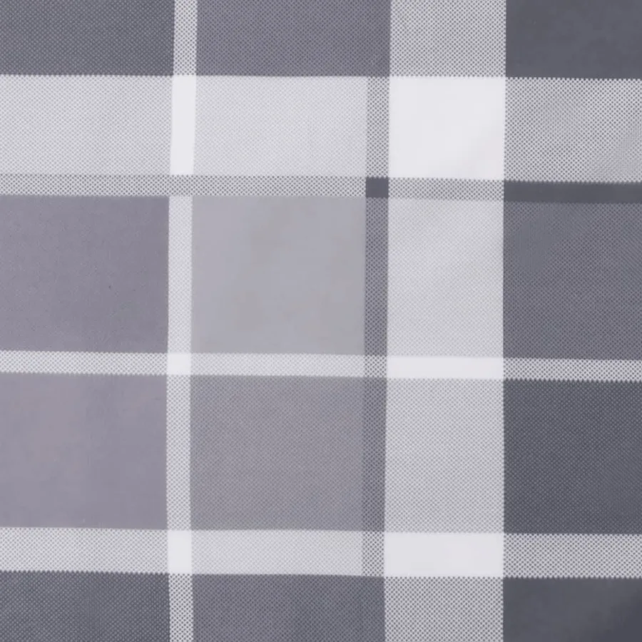 Coussins de chaise à dossier bas lot de 4 motif à carreaux gris - 9