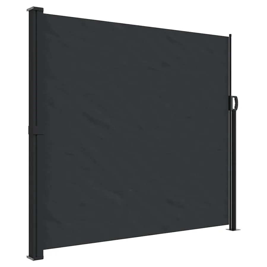 Auvent latéral rétractable noir 180x600 cm - 2