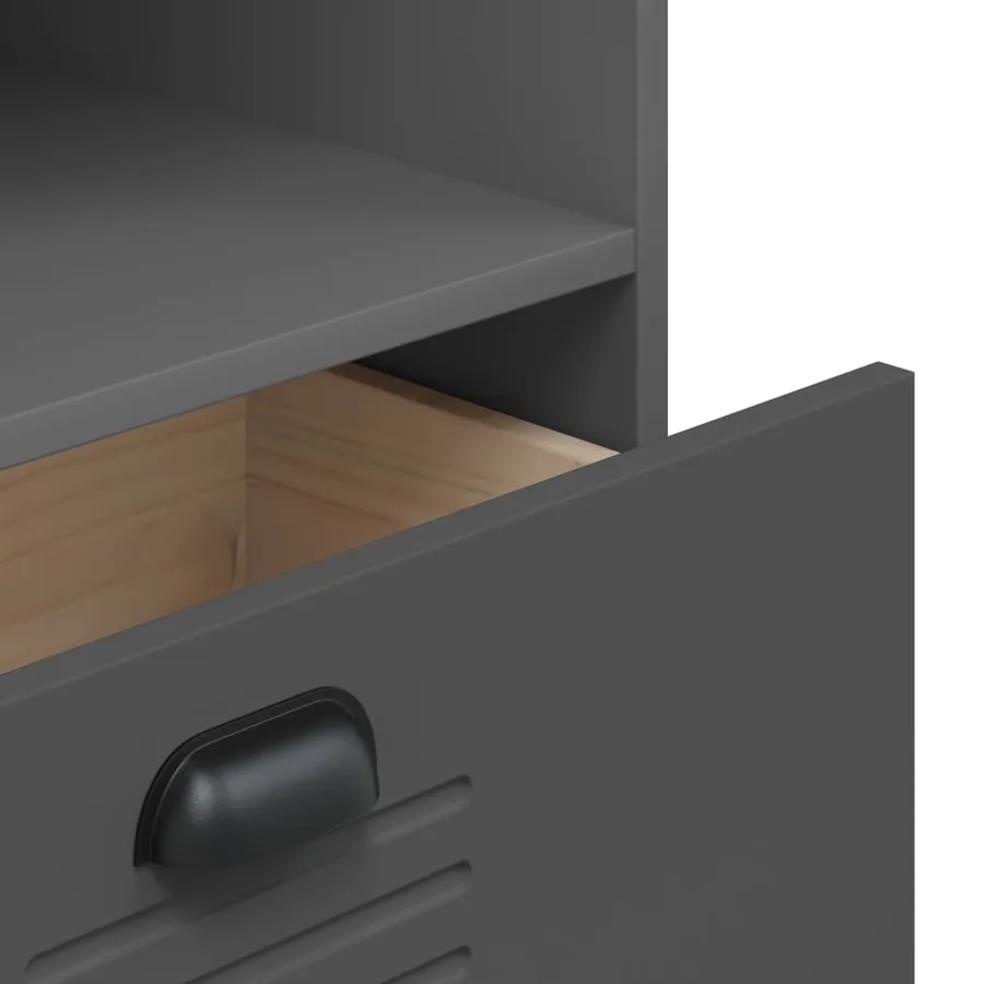 Bibliothèque VIKEN gris anthracite 60x35x123 cm bois ingénierie - 9