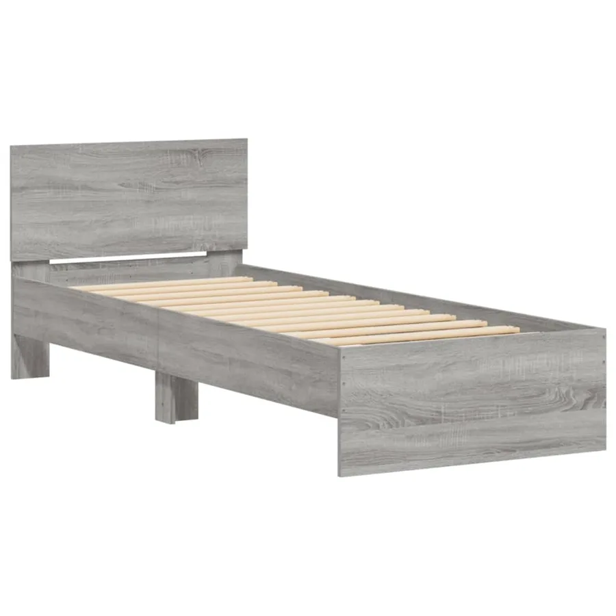 Cadre de lit sans matelas avec tête de lit 90x200 cm - 3