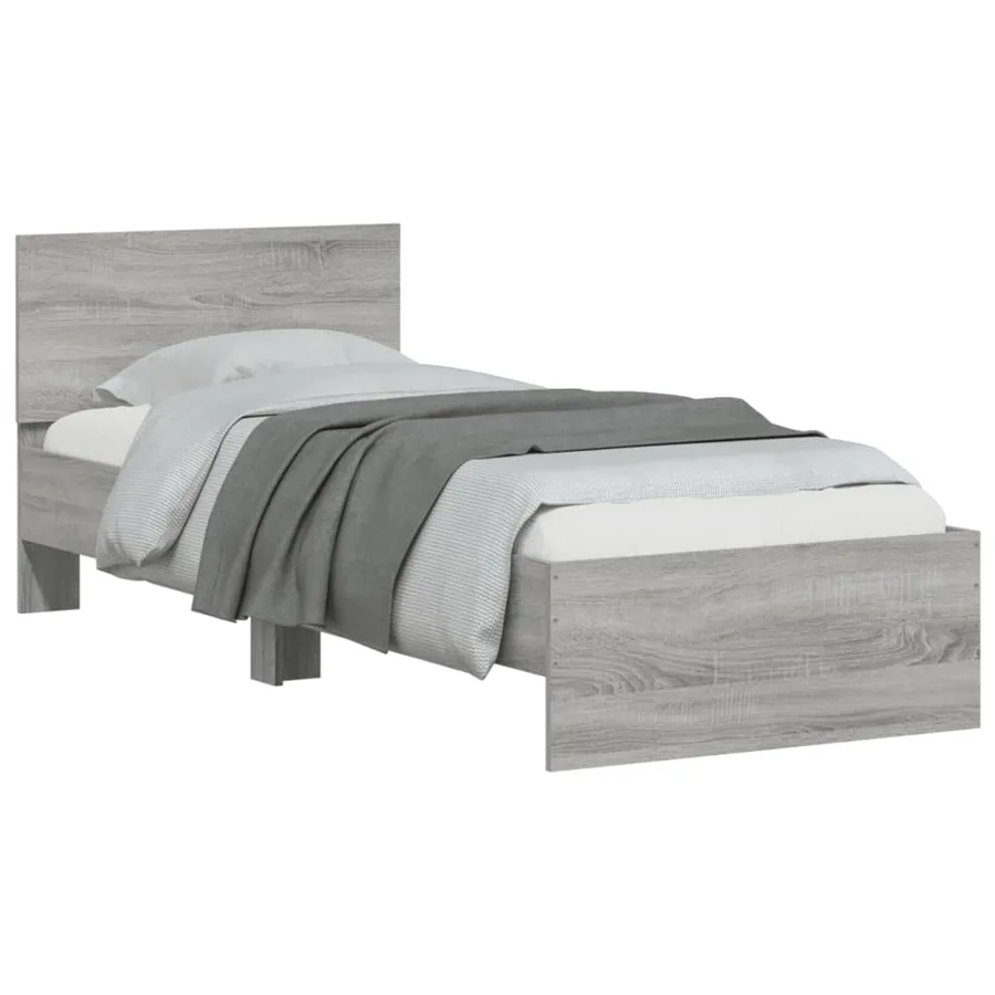 Cadre de lit sans matelas avec tête de lit 90x200 cm - 4