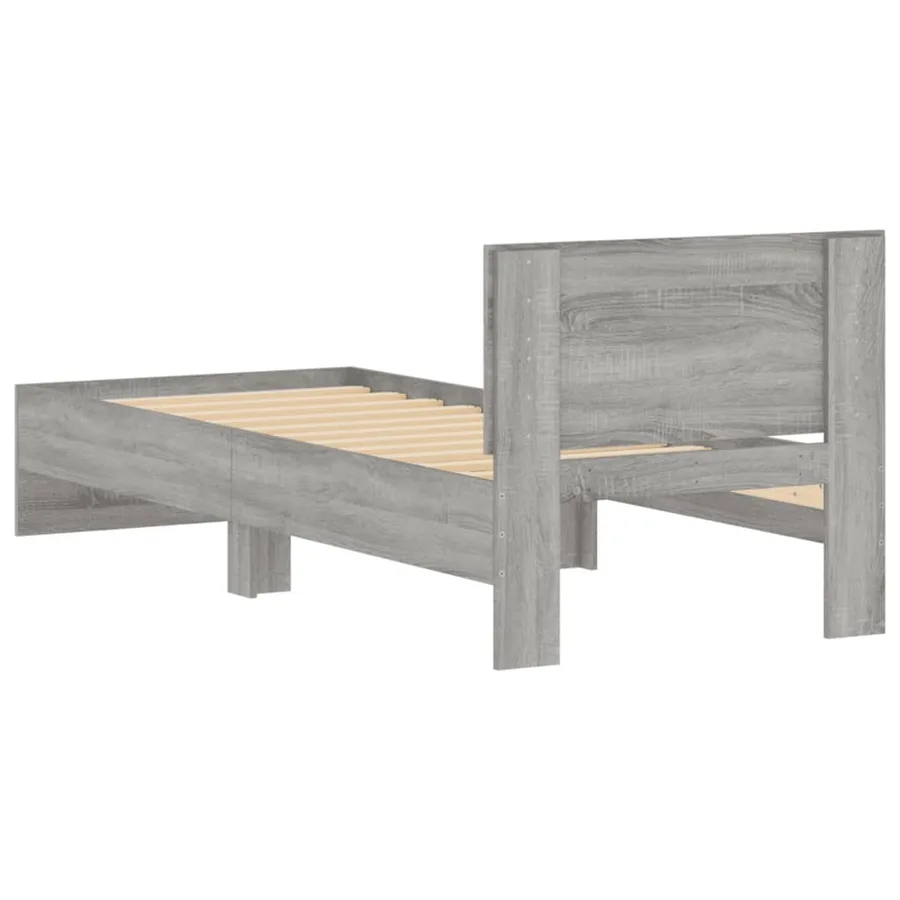 Cadre de lit sans matelas avec tête de lit 90x200 cm - 7