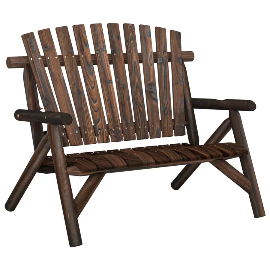 Ensemble de salon de jardin 3 pcs bois massif d'épicéa - 2