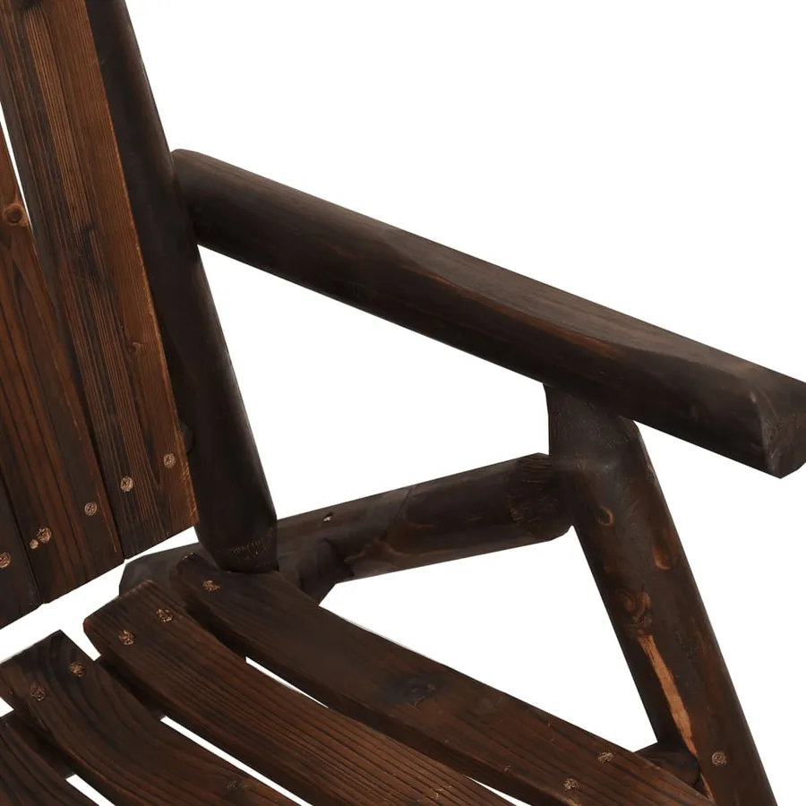 Ensemble de salon de jardin 3 pcs bois massif d'épicéa - 3
