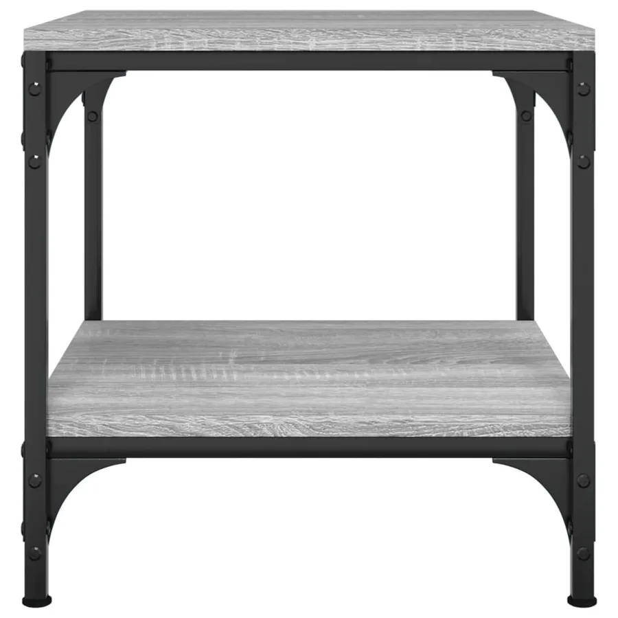 Tables d'appoint 2pcs Sonoma gris 40x40x40 cm Bois d'ingénierie - 6