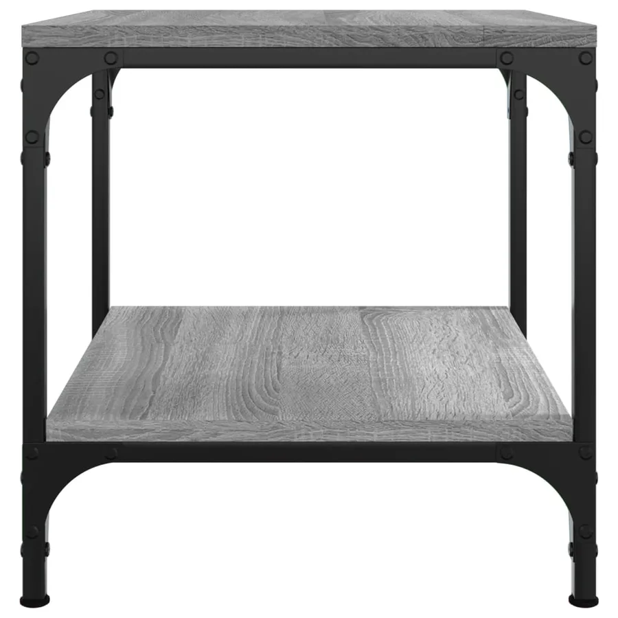 Tables d'appoint 2pcs Sonoma gris 40x40x40 cm Bois d'ingénierie - 7