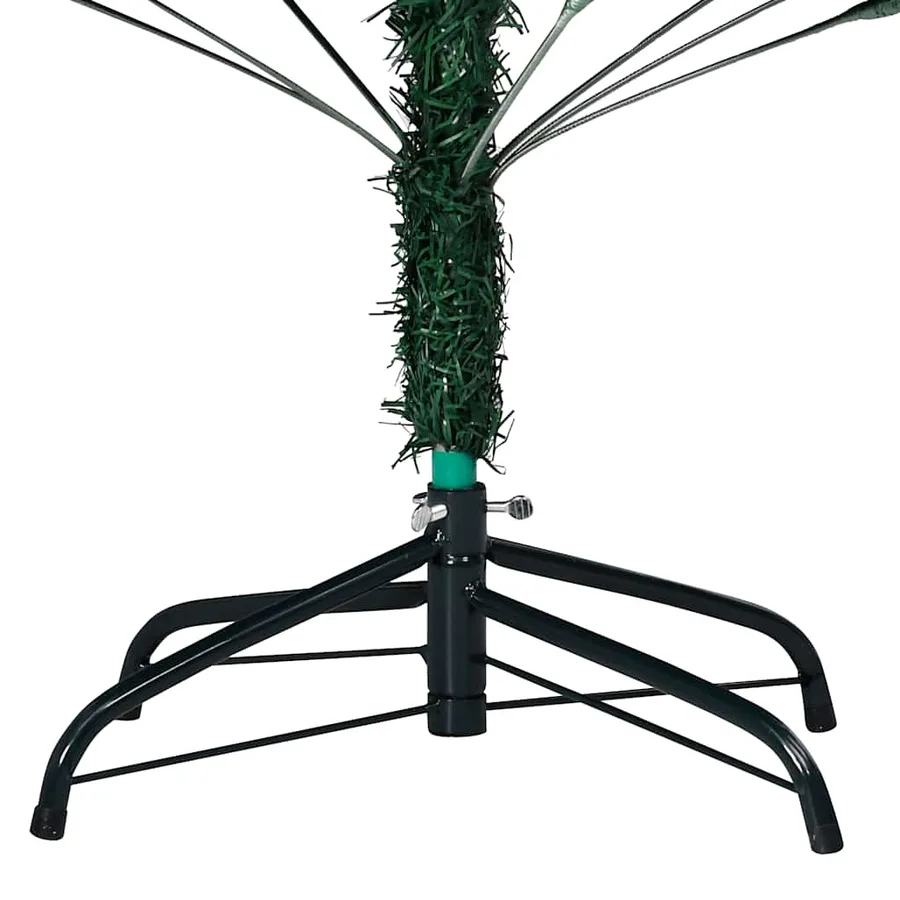 Arbre de Noël artificiel pré-éclairé et boules vert 180 cm PVC - 10