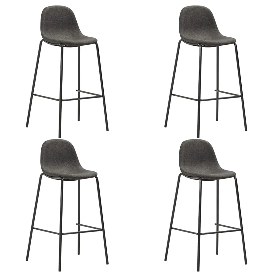 Ensemble de bar 5 pcs Tissu Gris foncé - 5
