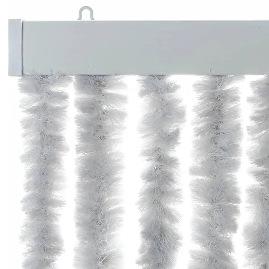 Rideau anti-mouches gris 90x220 cm chenille - 4