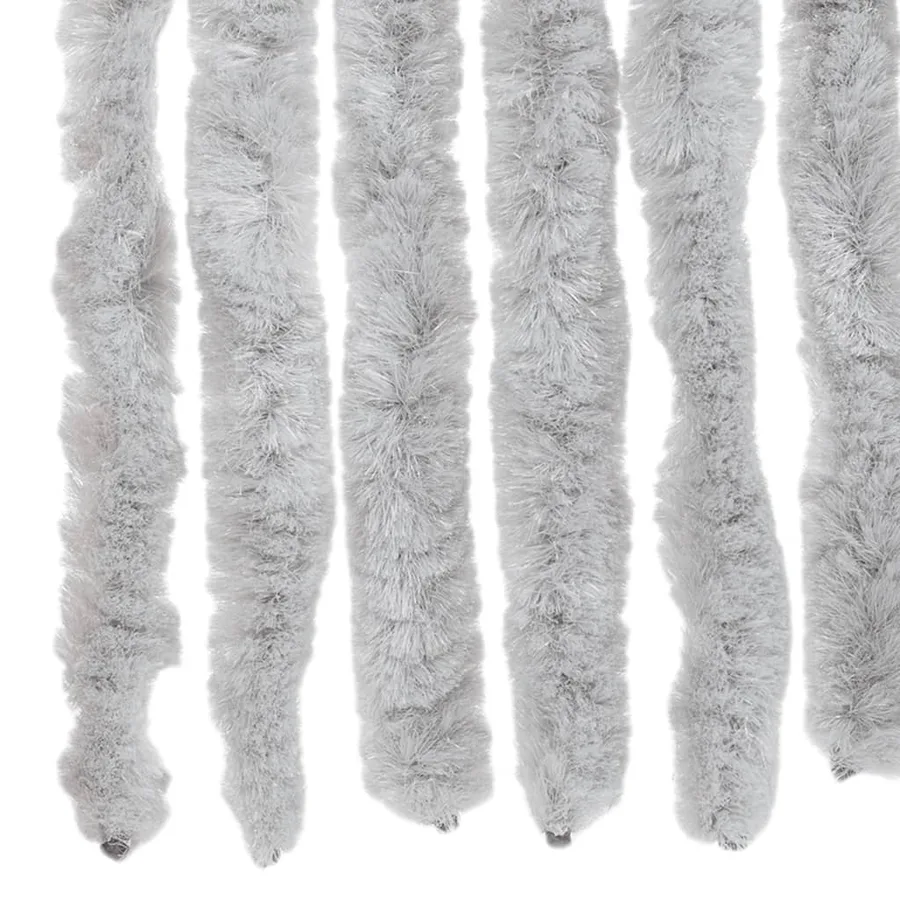 Rideau anti-mouches gris 90x220 cm chenille - 5
