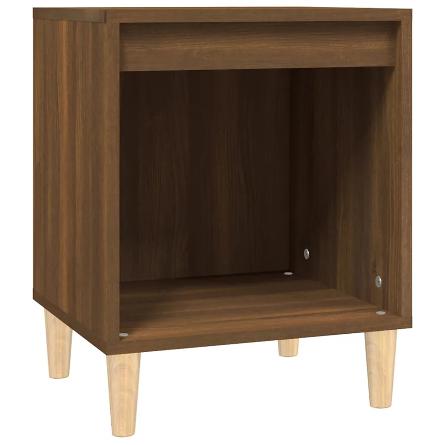 Table de chevet Chêne marron 40x35x50 cm - 2