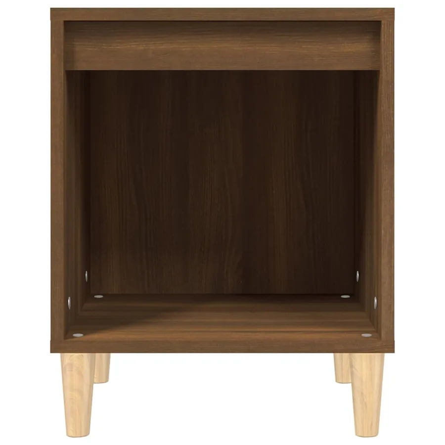 Table de chevet Chêne marron 40x35x50 cm - 5