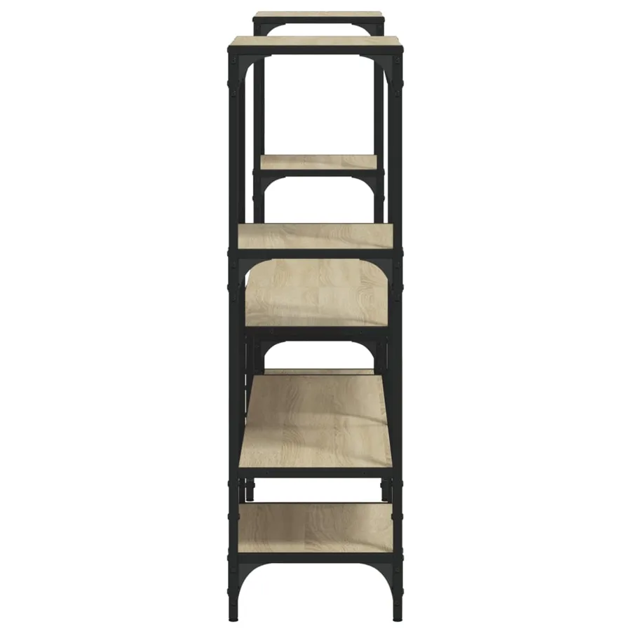 Meuble TV chêne sonoma 206,5x28,5x95 cm bois d'ingénierie - 6