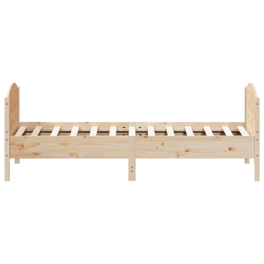 Cadre de lit sans matelas 90x190 cm bois de pin massif - 5