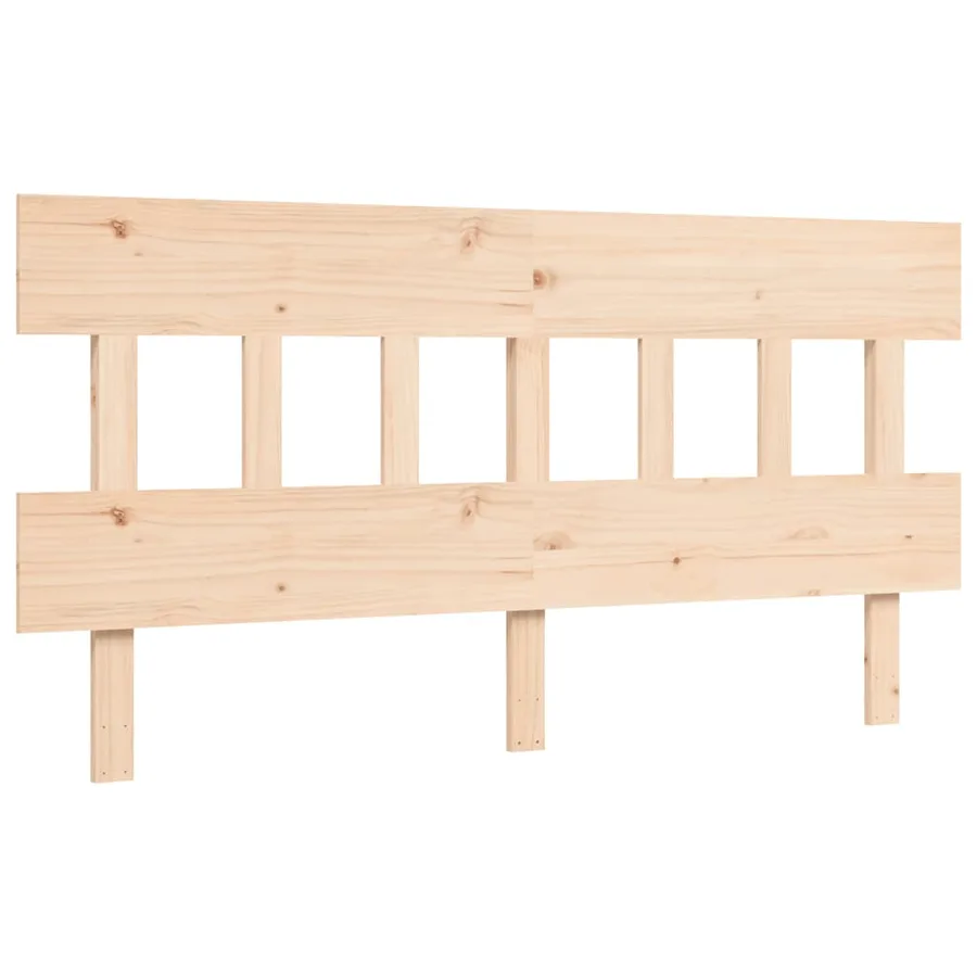 Lit pour personne âgée sans matelas 160x200 cm bois massif - 8