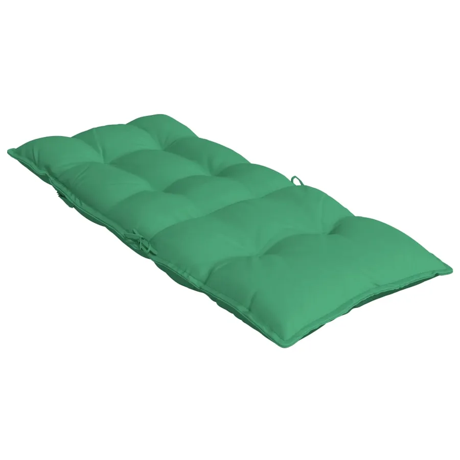 Coussins de chaise à dossier haut lot de 4 vert tissu oxford - 6