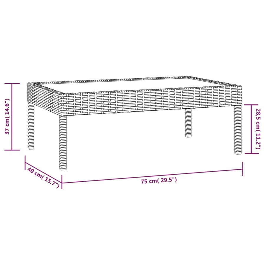 Salon de jardin 8 pcs avec coussins résine tressée gris - 13