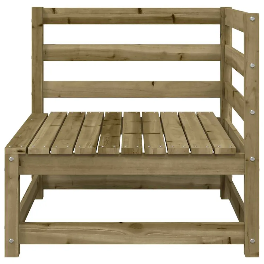 Canapé d'angle de jardin 70x70x67 cm bois de pin imprégné - 4