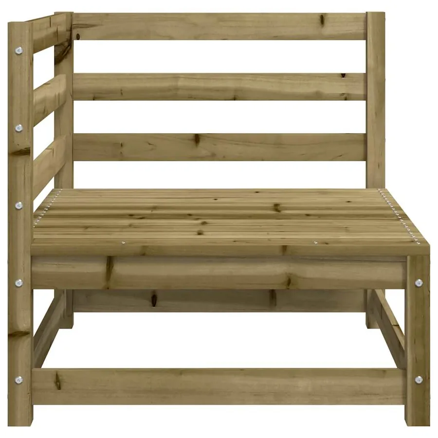 Canapé d'angle de jardin 70x70x67 cm bois de pin imprégné - 5