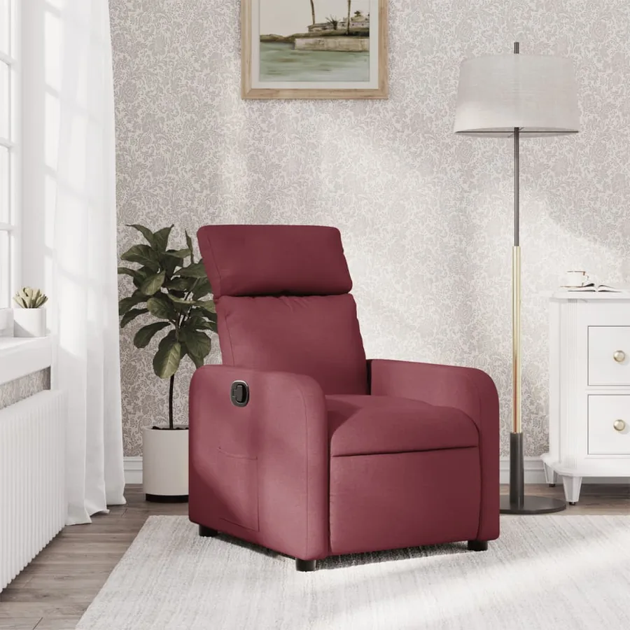 Fauteuil inclinable Rouge bordeaux Tissu