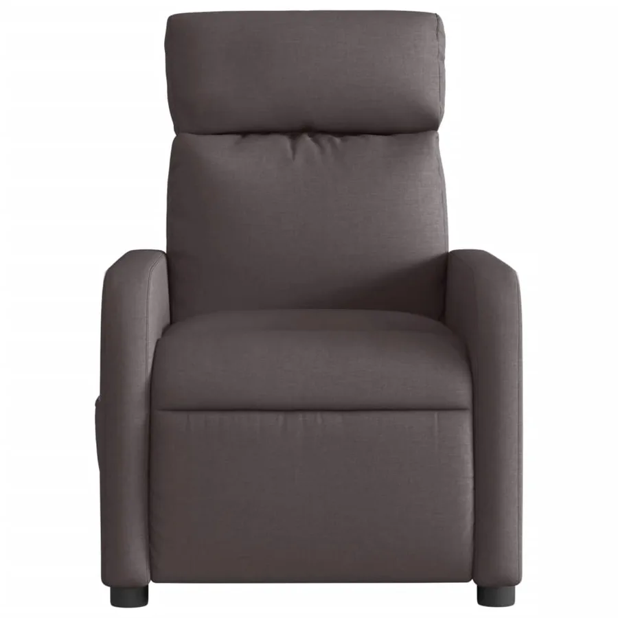 Fauteuil inclinable électrique Marron foncé Tissu - 9