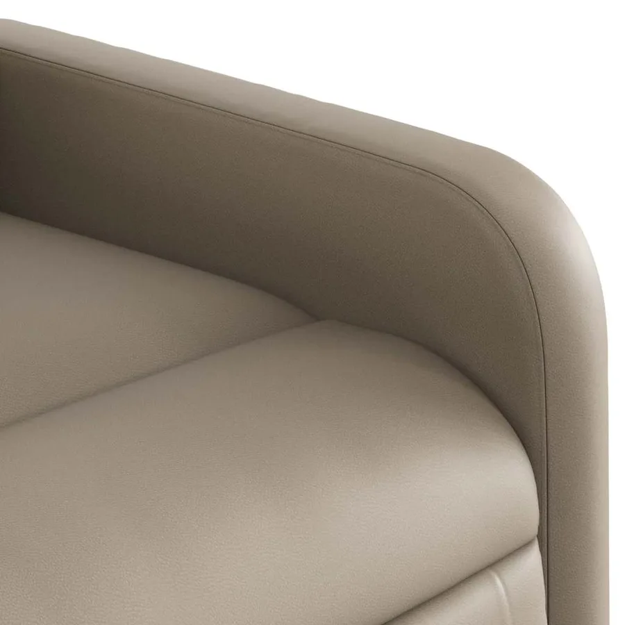 Fauteuil inclinable électrique cappuccino similicuir - 12