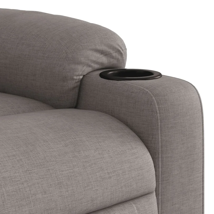 Fauteuil inclinable taupe tissu - 11