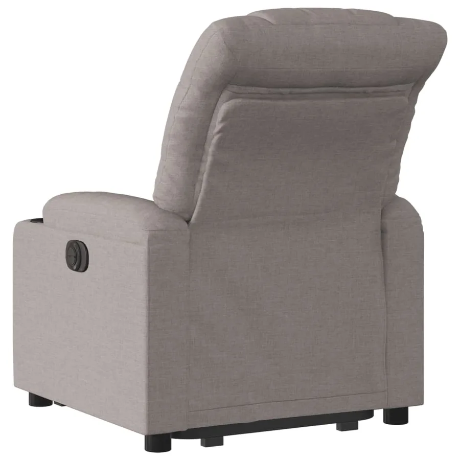 Fauteuil inclinable taupe tissu - 5