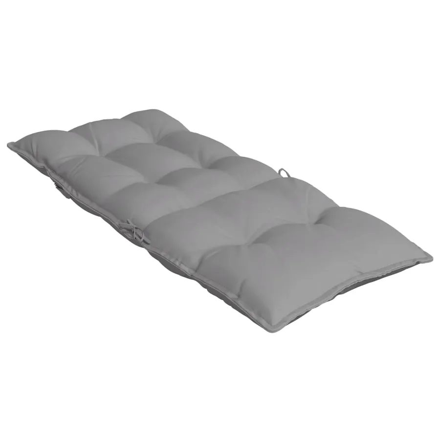 Coussins de chaise à dossier haut lot de 2 gris tissu oxford - 6