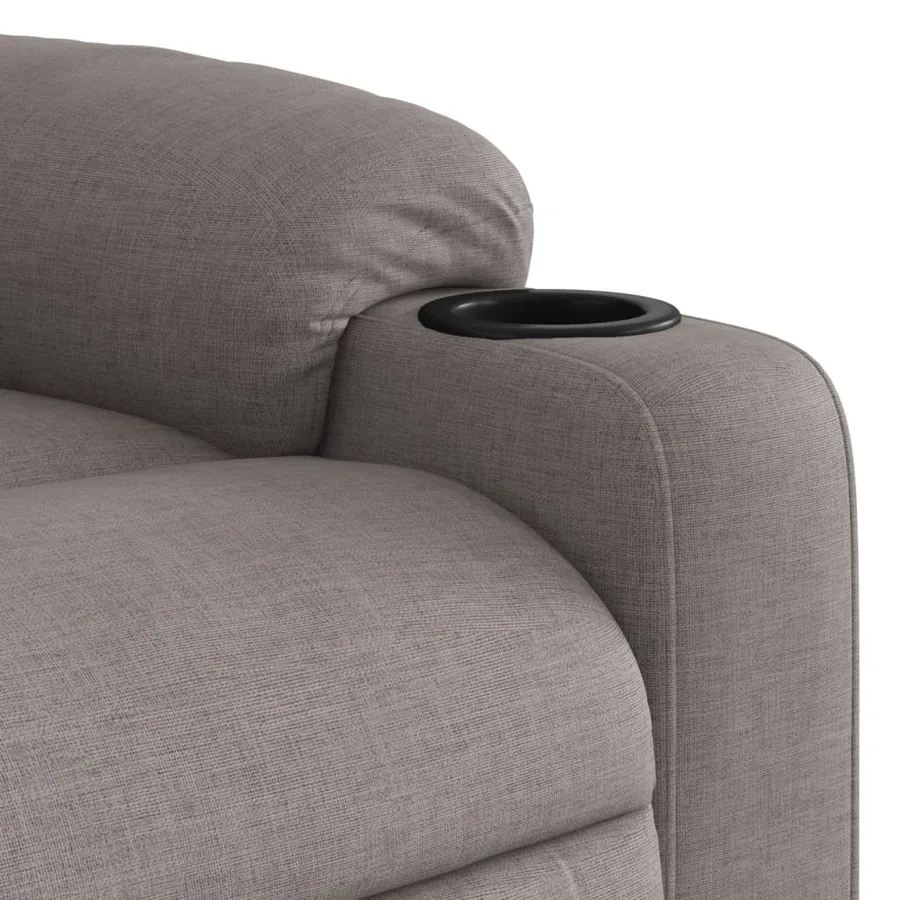 Fauteuil inclinable Taupe Tissu - 8