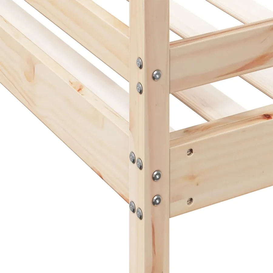Lit superposé sans matelas 80x200/140x200 cm bois massif - 7