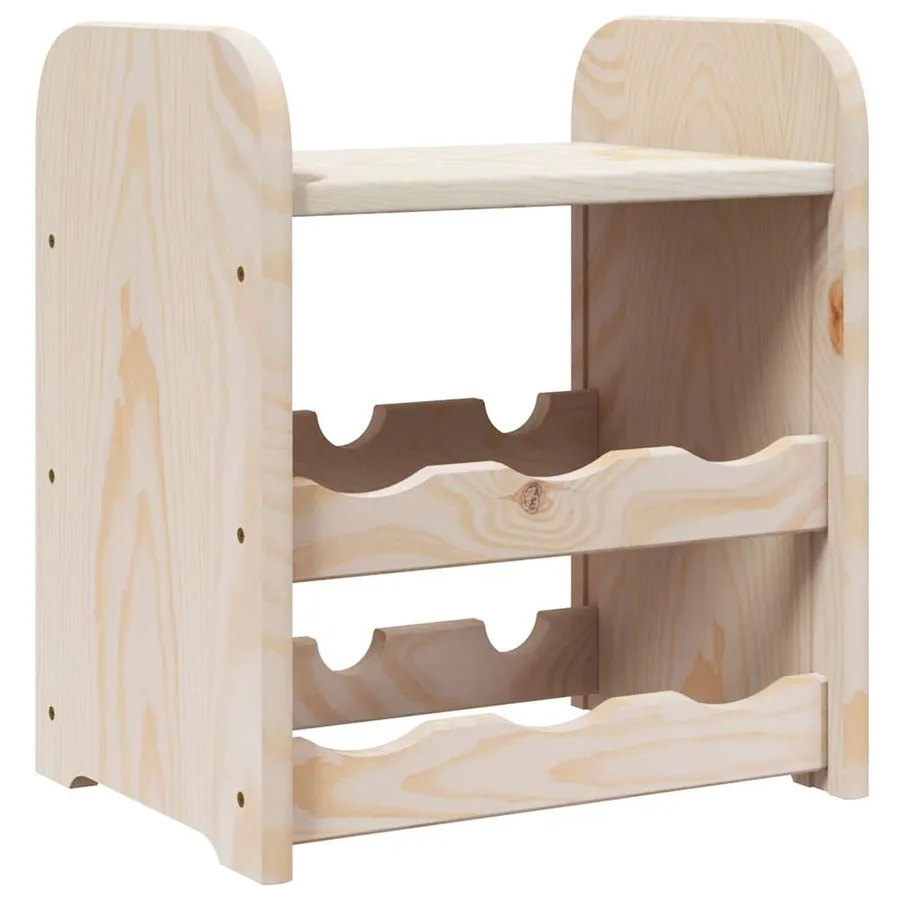 Casier à vin avec panneau supérieur 33x25x37 cm bois pin massif - 7