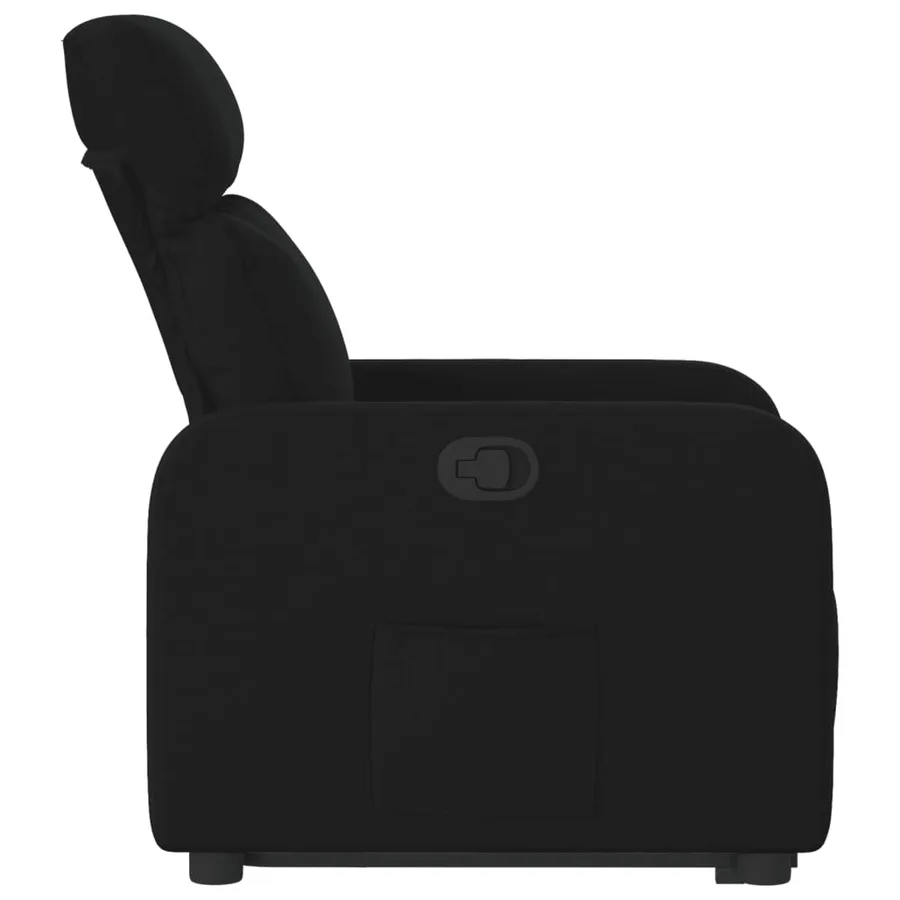 Fauteuil inclinable noir tissu - 10