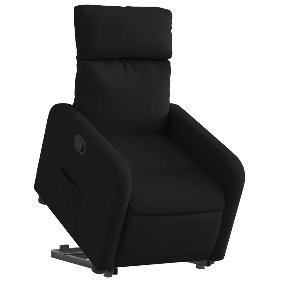 Fauteuil inclinable noir tissu - 3