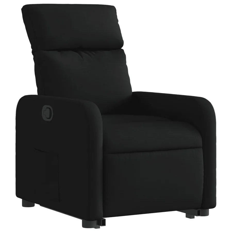 Fauteuil inclinable noir tissu - 4
